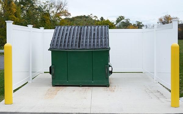 commercial dumpsters are cleared based on an agreed-upon schedule with the customer